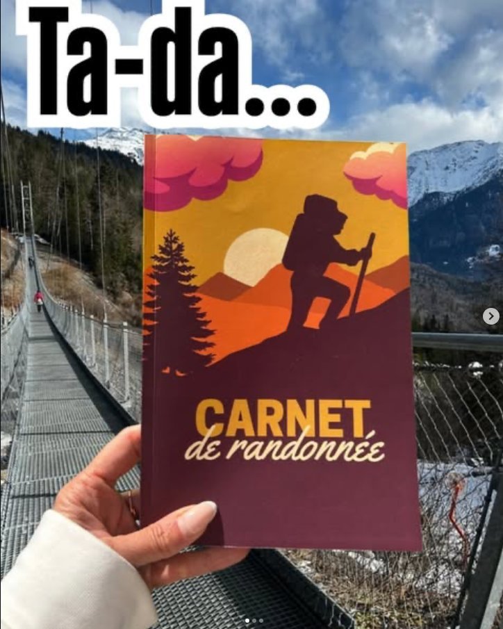 Carnet de randonnée créé par Chloe Creative Consulting — exemple de réalisation